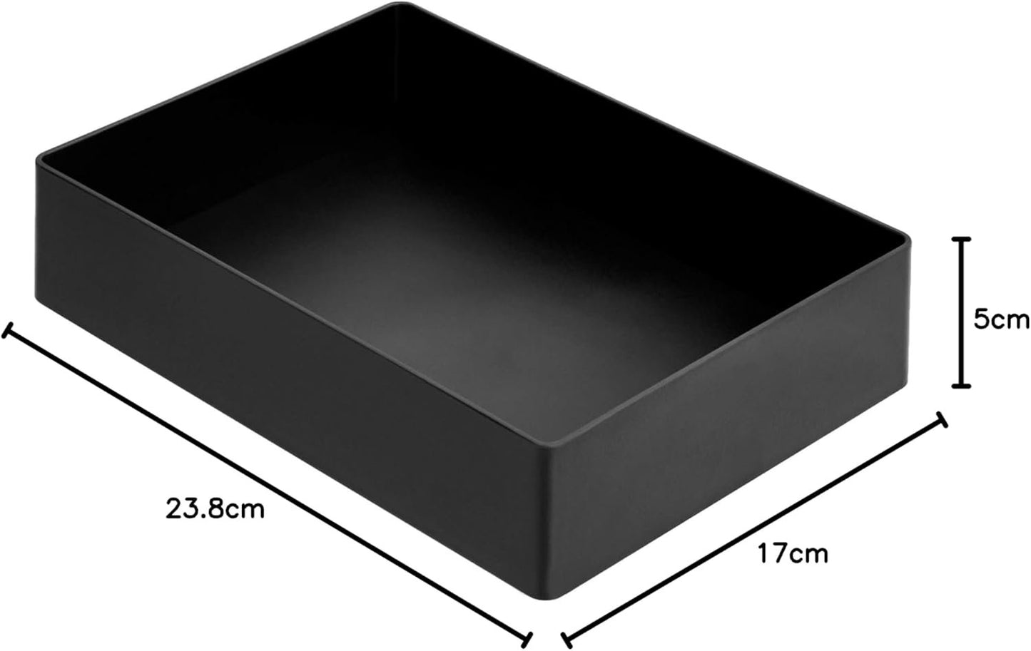 Amazon Basics Plastic Organizer - Accessory Tray, Black