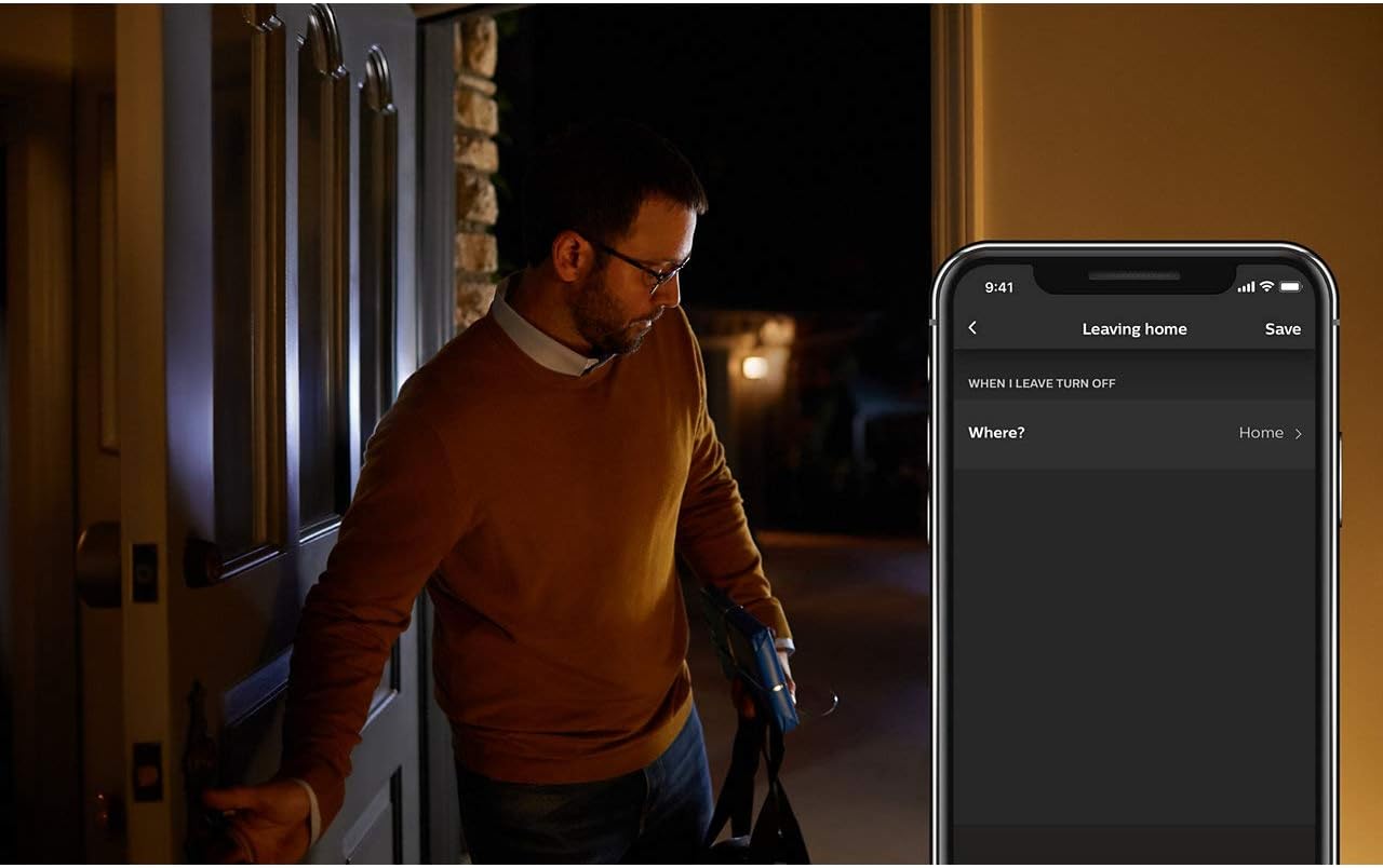 Philips Lighting Hue White Starter Kit with 2 E27 Bulbs, with Bluetooth, Warm White Dimmable Light + 1 Hue Bridge Full System Control, White