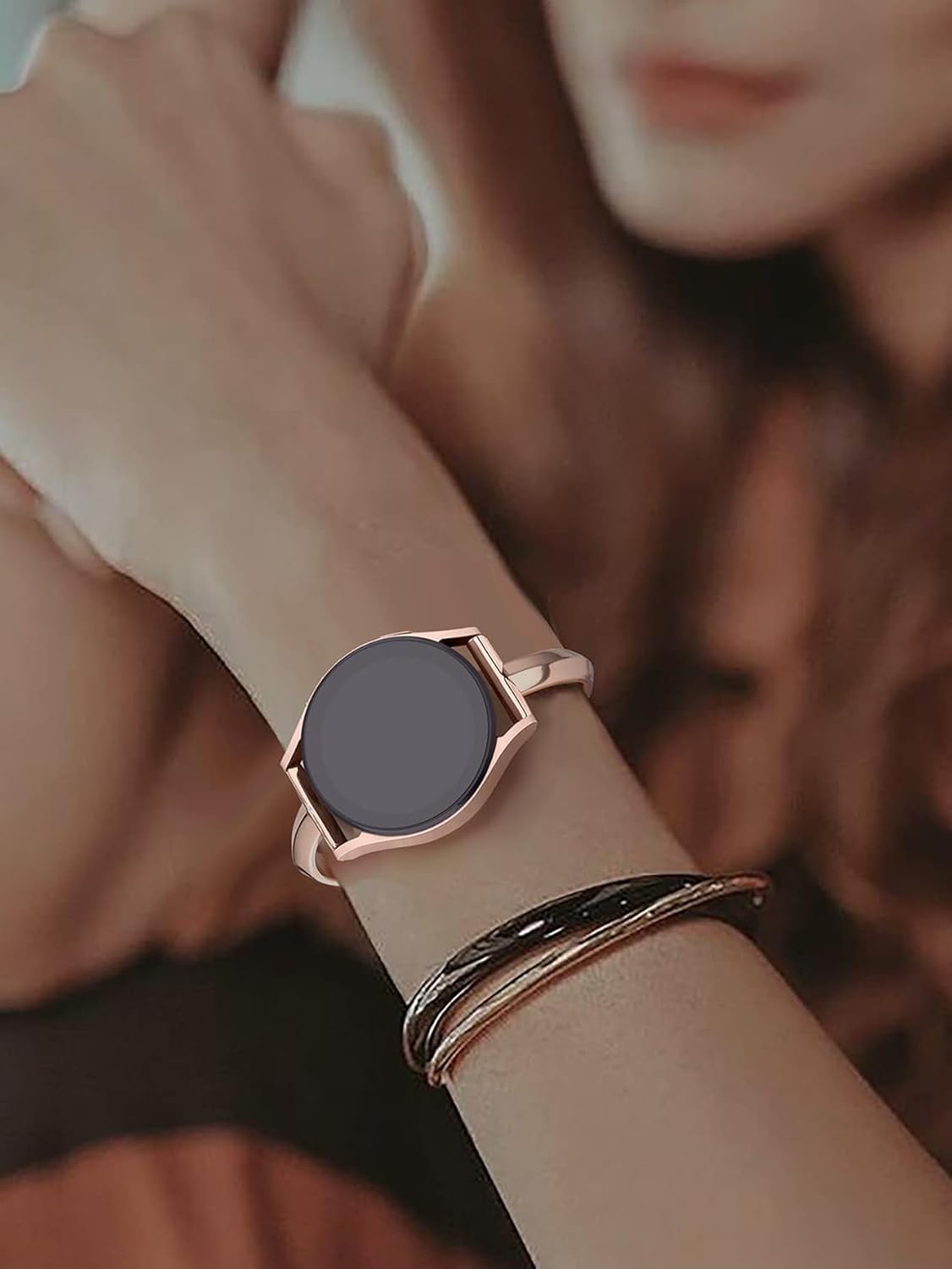 Strap for Samsung Galaxy Watch 7/6/5 40.5mm/Galaxy Watch FE/Galaxy Watch 6 Classic 43.5mm, Bling Metal Replacement Bracelets for Women Wristbands for Galaxy Watch 5 Pro