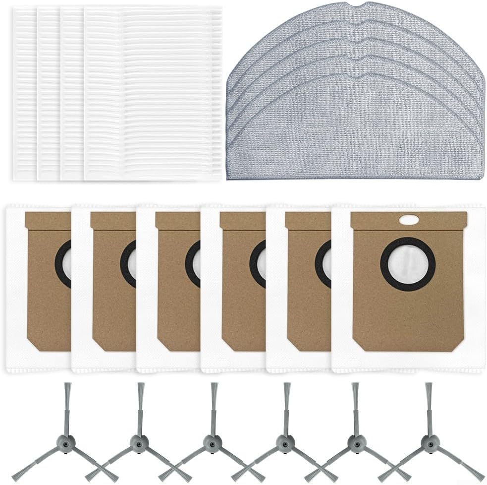 Cleaning Essentials, set con filtro per spazzola laterale e sacchetto per la polvere, compatibile con modelli Conga 7490 e XTreme