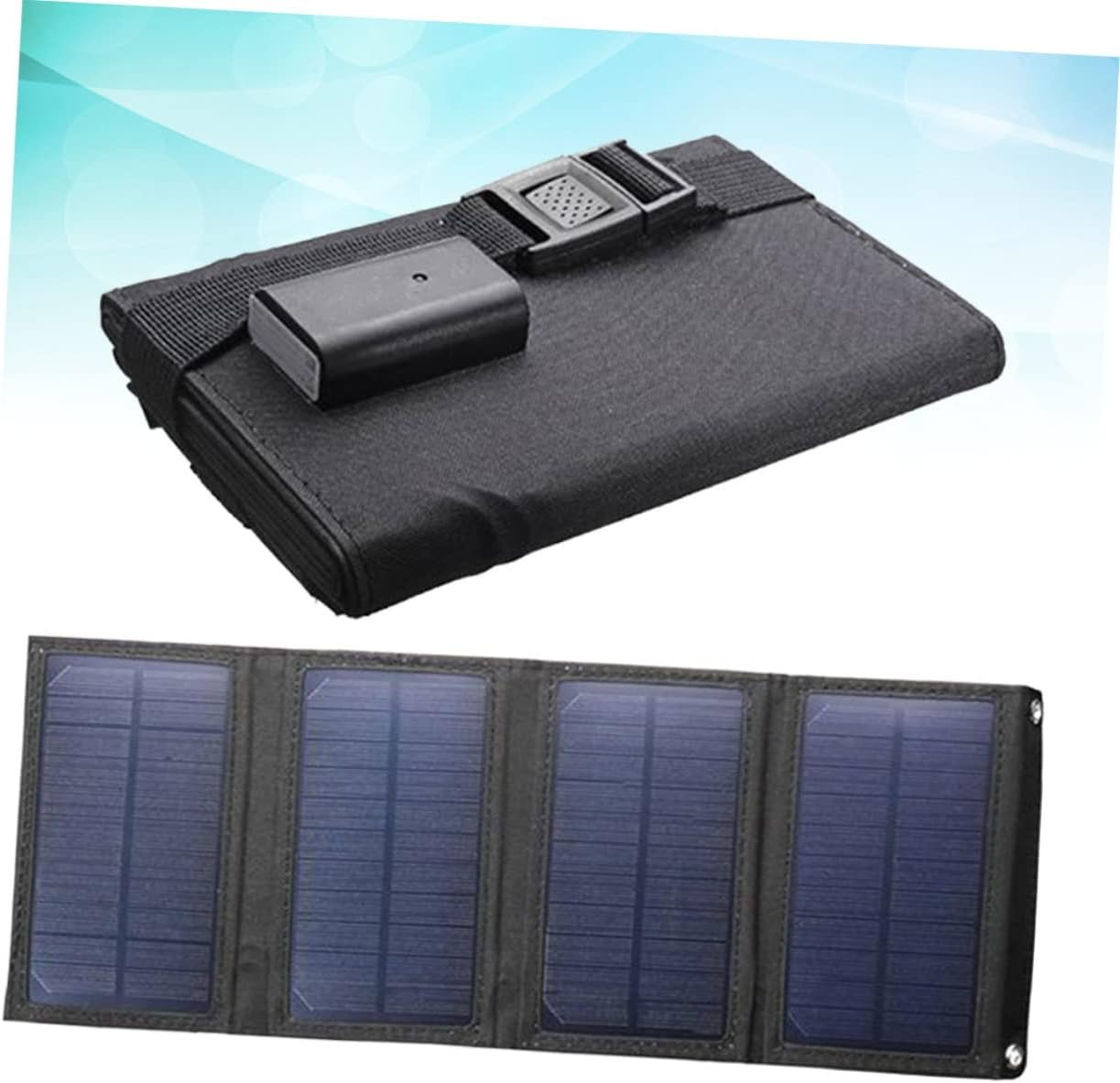 BESPORTBLE Sustainable 10w Solar Panel Charger Waterproof Lightweight Foldable Outdoor Power Bank USB Solar Charger for Mobile Devices for Outdoor Activities
