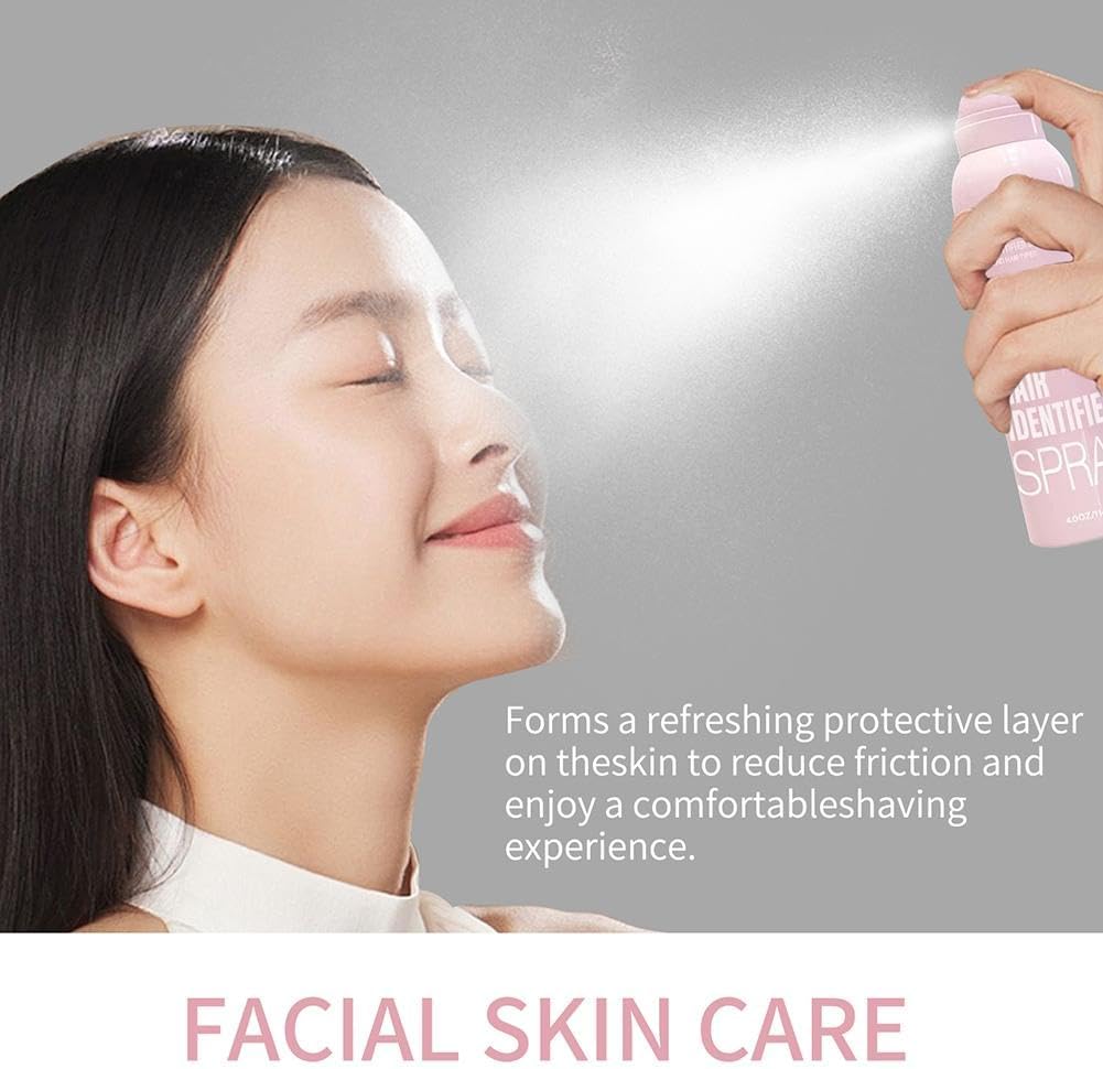 Hair Identification Spray, Face Shaving Powder Spray for Women, Hair Identifier Spray for Face Shaving, Dermaplaning Spray Powder for Facial Hair, Face Dermaplaning Tool Kit for Skin Care