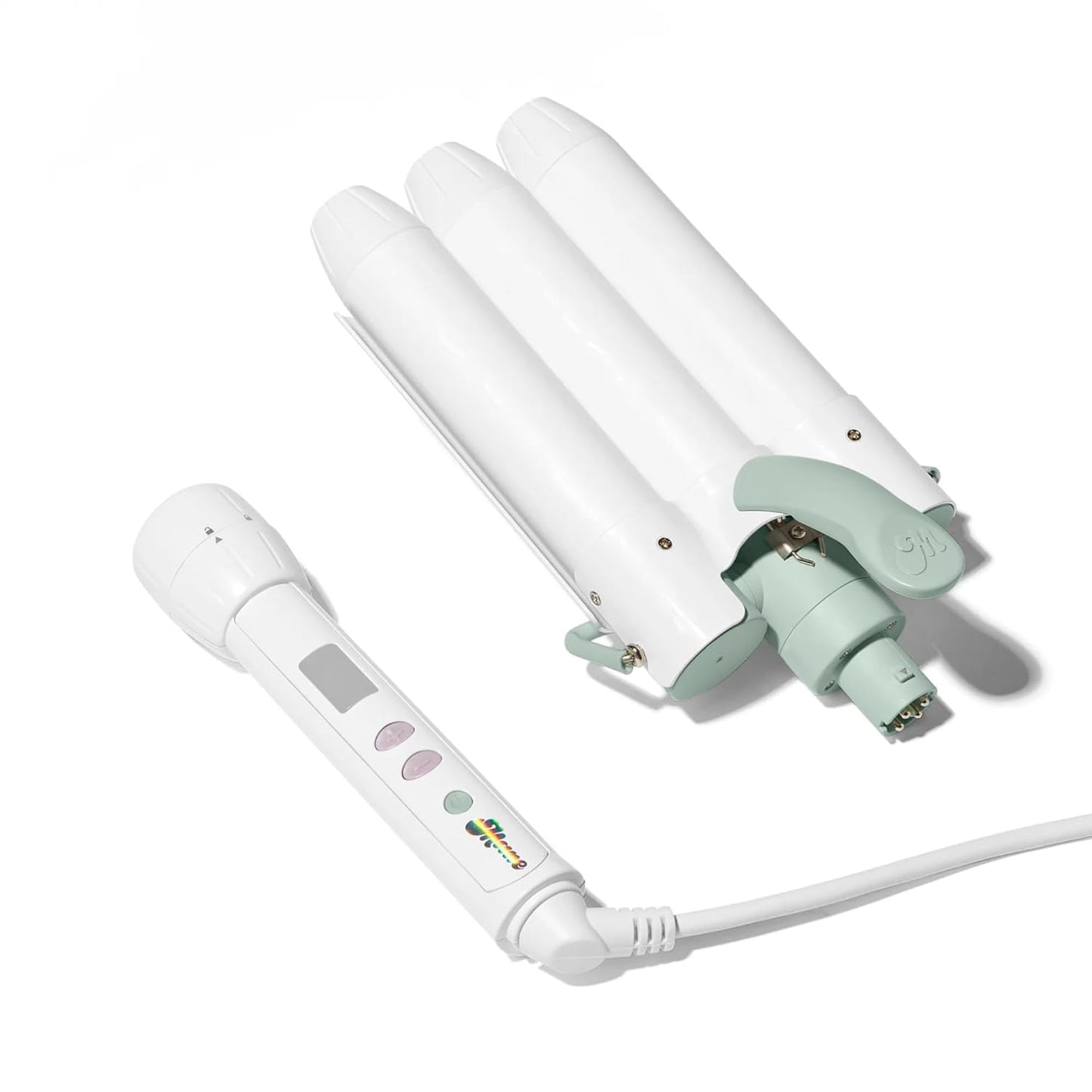Mane 1.25" Jumbo Hair Waver Styling Attachment - 3 Barrel Hair Waver for Natural-Looking Waves, Frizz-Free Volume & Beachy Texture - Use with Power Bottom Base