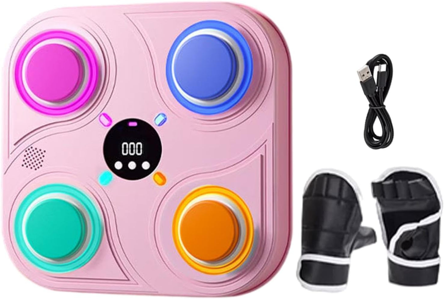 Wall-mounted Boxing Target, Interactive Punching Pad, Kids Boxing Training Gear, Reaction Training Boxing Pad, Home Workout Boxing Target, Wall-mounted Smart Music Boxing Target for Home Workouts