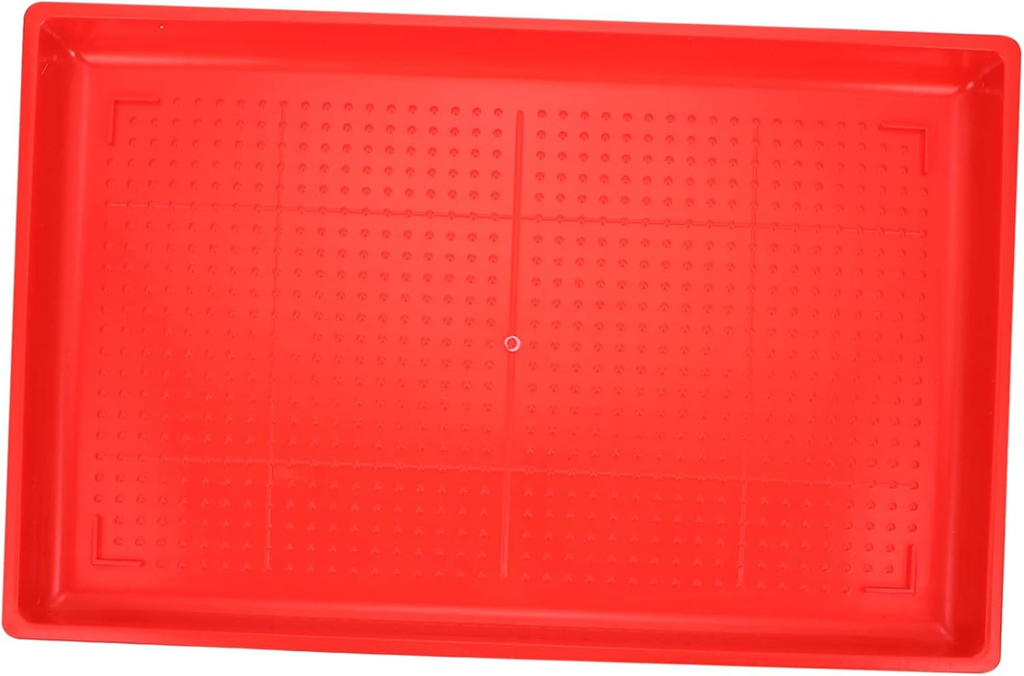 LOORGVEL Rectangle Feeding Tray for Chickens and Poultry Durable Food Holding Plate for Easy Feeding and Watering Lightweight and Corrosion Resistant Design