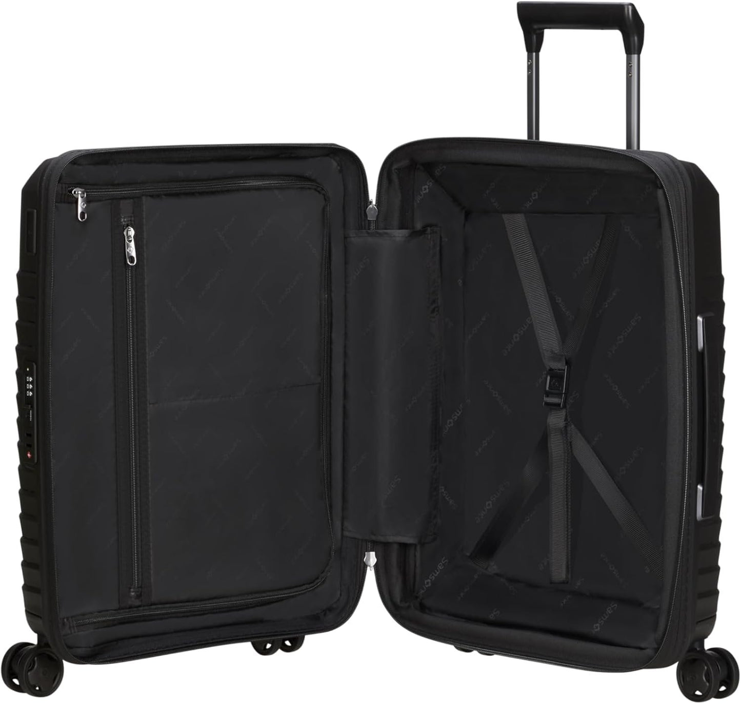 Samsonite Intuo Expandable Spinner Suitcase, Black (Black), Hand Luggage