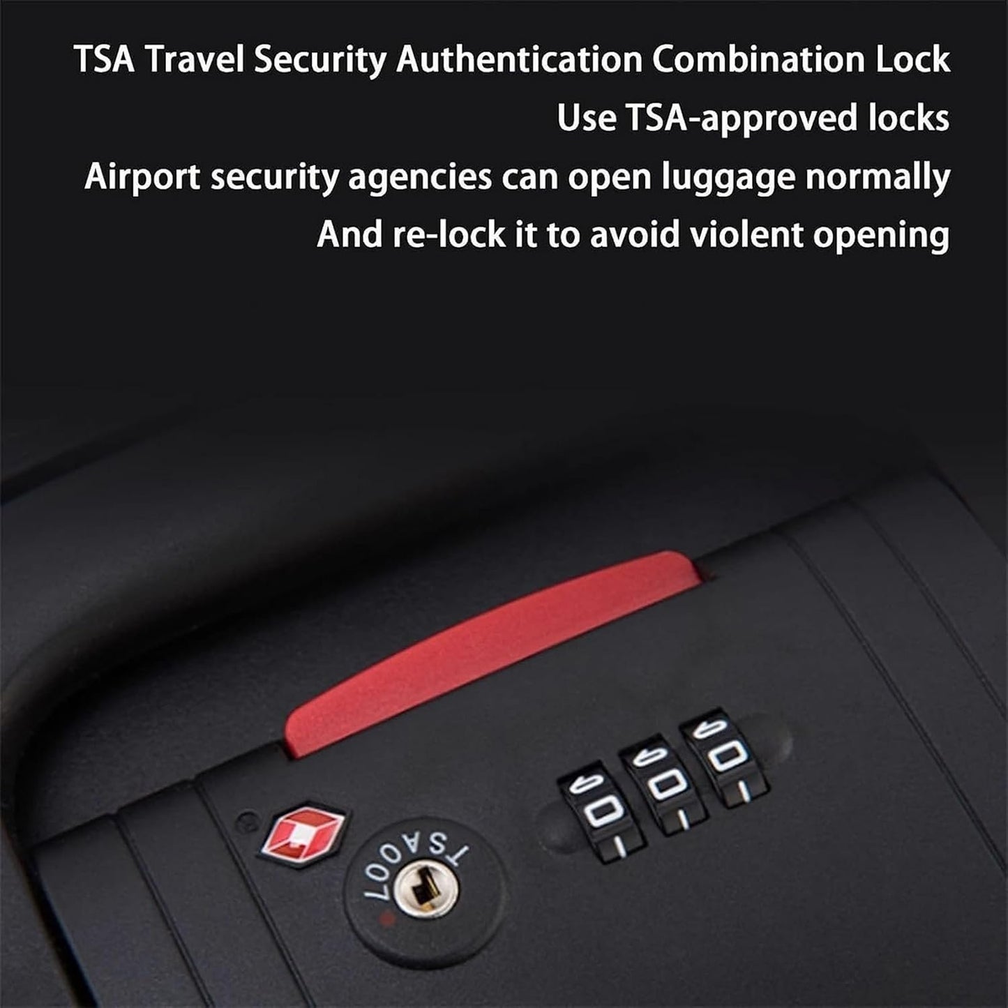 Suitcase Suitcases Storage Luggage Security TSA Combination Lock Carry On Luggage Lightweight Carry-on Suitcase (Color : A, Size : 20 in)