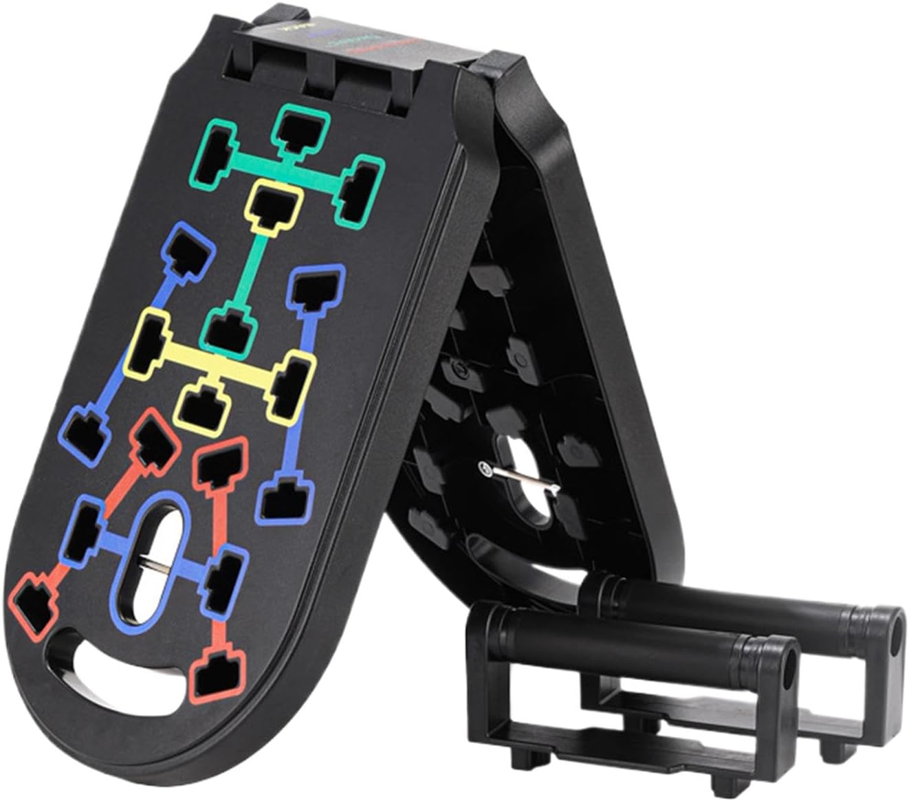 Ungtyb Pushup Board, Strength Training Equipment, Portable Design, Non Slip Handles Multiangle Positions, Home Workout Gear Ideal for Men and Women, 29.53 x 8.66 x 1.18 Inches