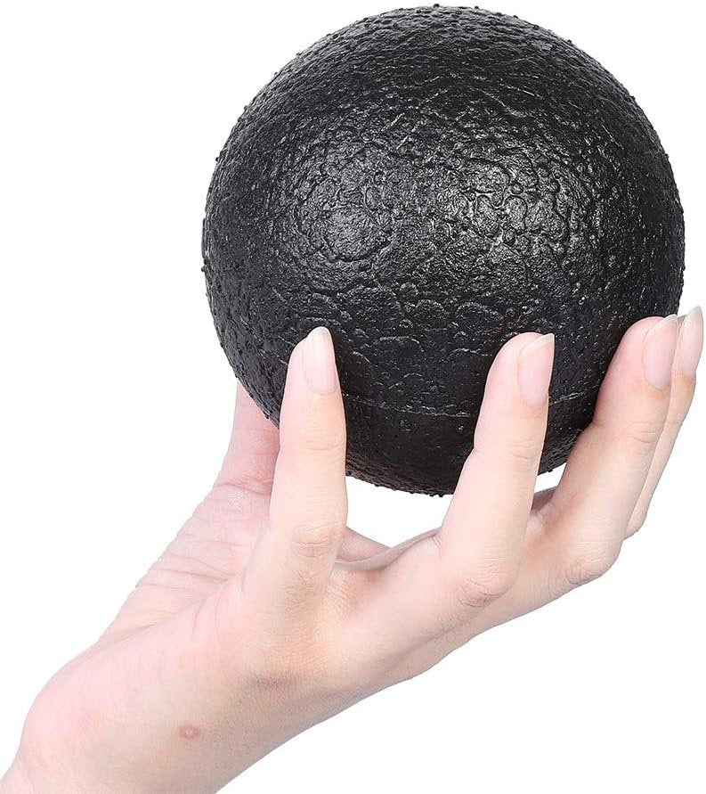 Culnflun Lacrosse Massage Ball, Yoga Roller Massage Ball for Back, Muscle Stress Relief Tool Yoga EPP Double Foam Ball for Myofascial Release, Trigger Point Therapy and Full Body Relax (10CM single ball)