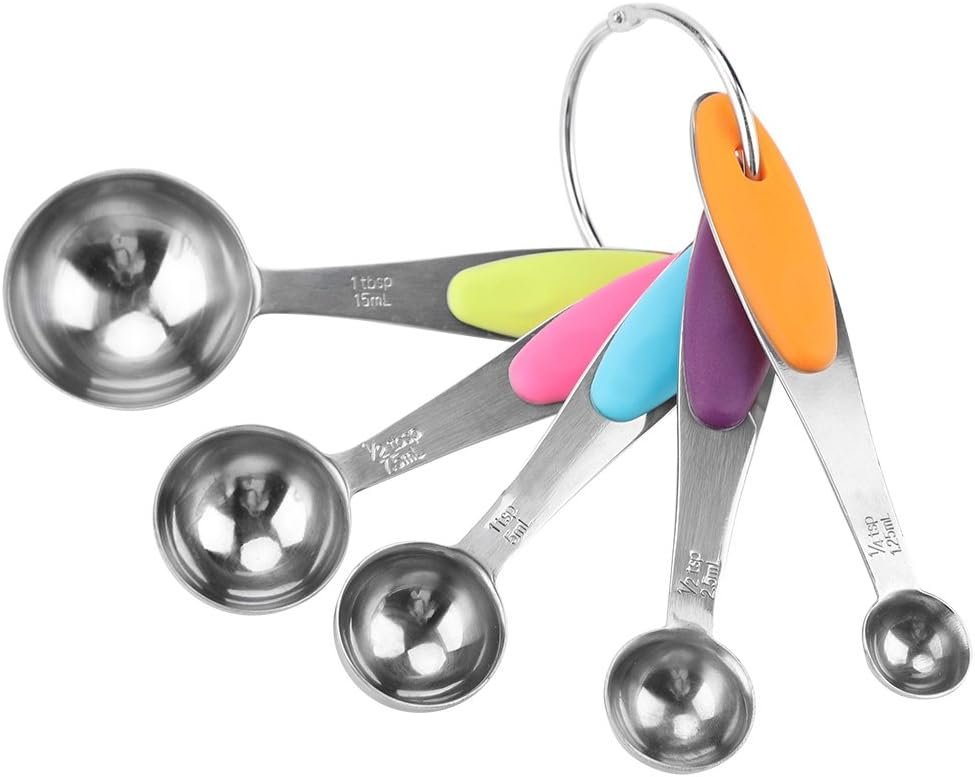 Set di Misurini E Cucchiai da 10 Pezzi in Acciaio Inossidabile, Cucchiaino da Cucina Per Utensili da Cucina, Gadget da Cucina Per Cucinare al Forno