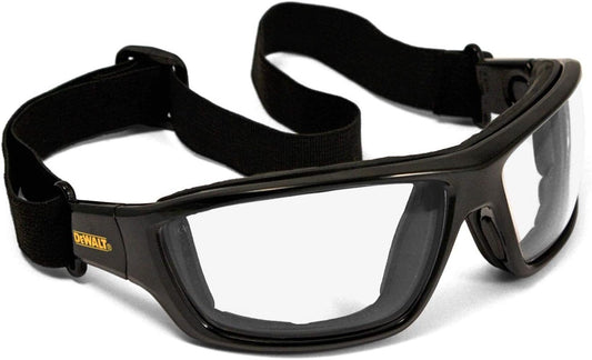 DEWALT Safety Glasses and Goggles Hybrid, Anti-Fog Protective Eyewear with Interchangeable Temples and Foam Shield, AS/NZS 1337.1 Certified