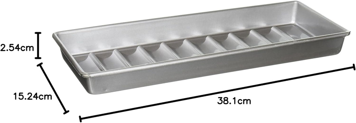 USA Pans 15 x 6 x 1.5-Inch New England Hot Dog Pan Aluminized Steel with Americoat