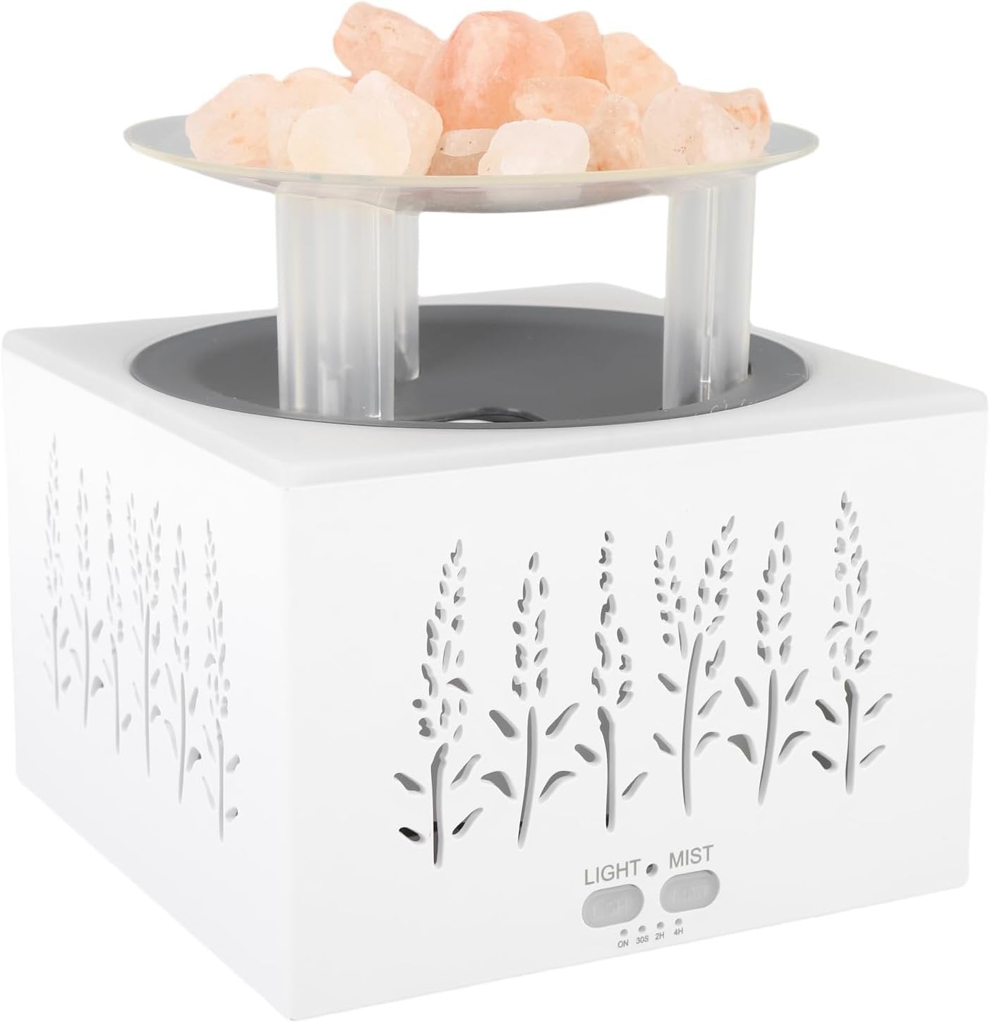 Smart Humidifier Diffusers 3 in 1 Air Purifier with Colorfule Lamp Auto Shut Off Remote Control Cool Mist Aromatherapy Diffuser for Home Bedroom Smart Humidifier 400ml Desk (EU Plug 100-240V)