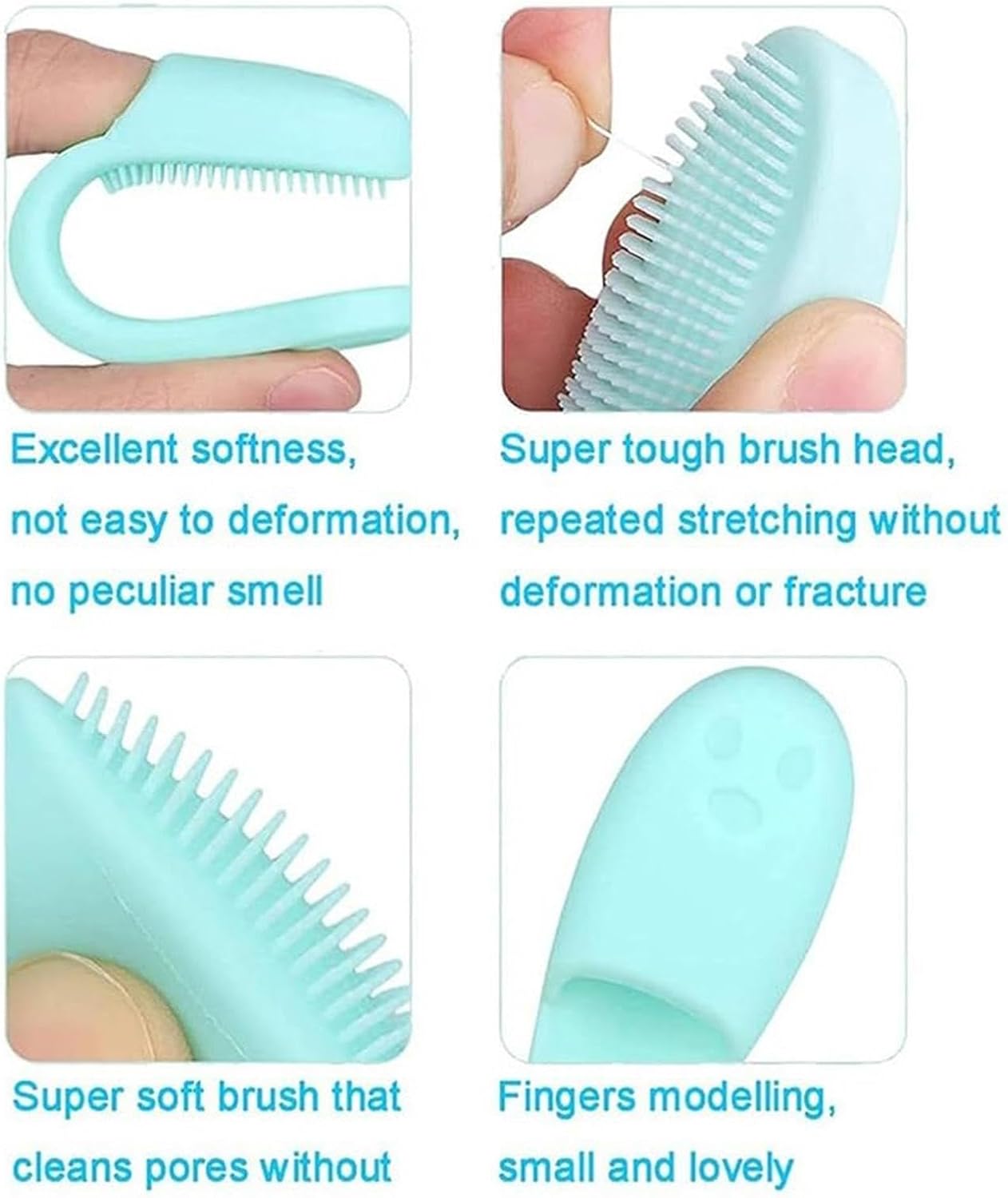 Cat Chin Brush Soft Silicone Grooming Brush Non-Slip Pet Cleaning Brush Finger Grooming Tool For Pets Cat And Dog Chin Scrubber Multifunctional Pet Grooming Supplies Silicone Brush For Cats Pet Hygien
