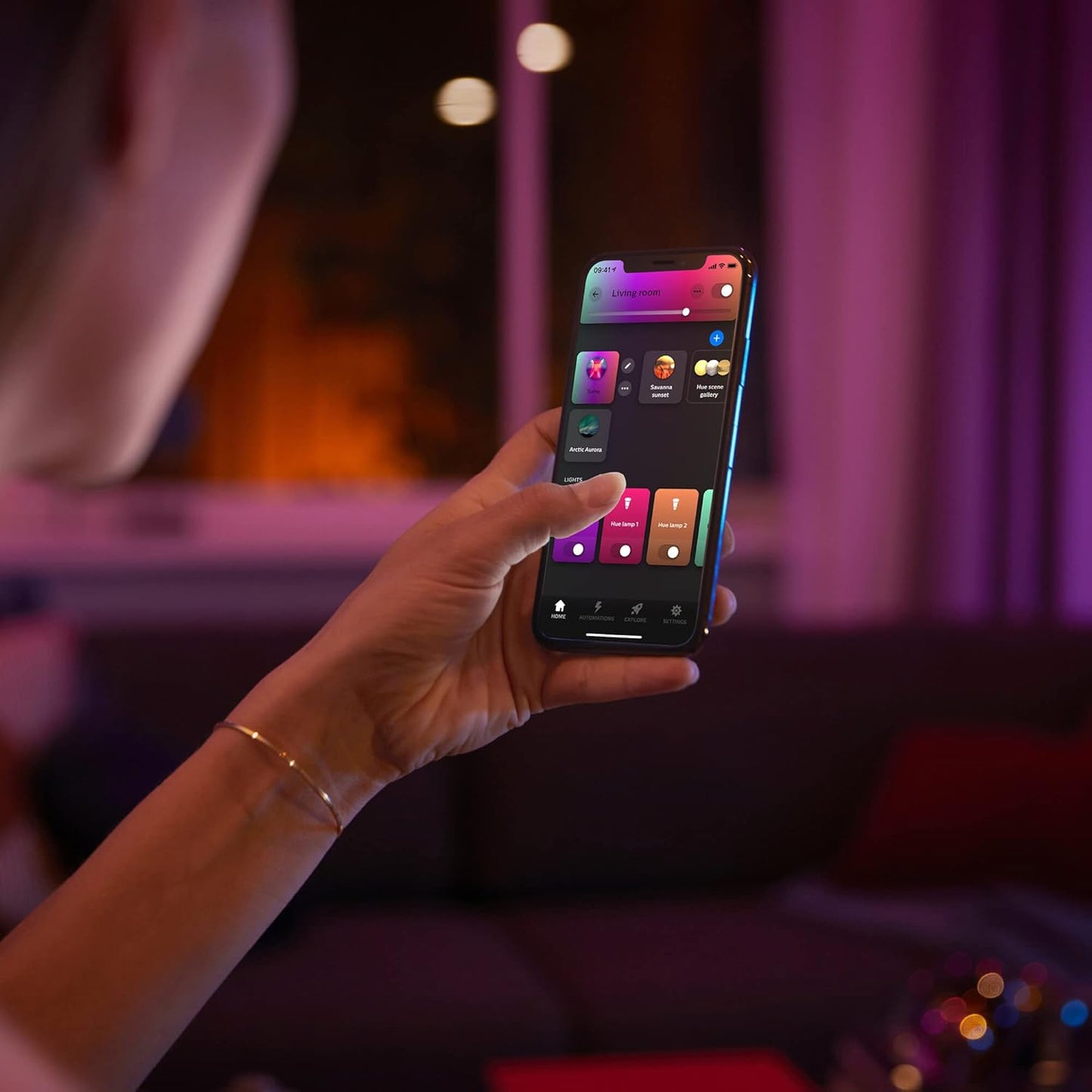 Philips Hue White and Color Ambiance, Perifo, Smart Cylindrical Spotlight, 5.3 W, White