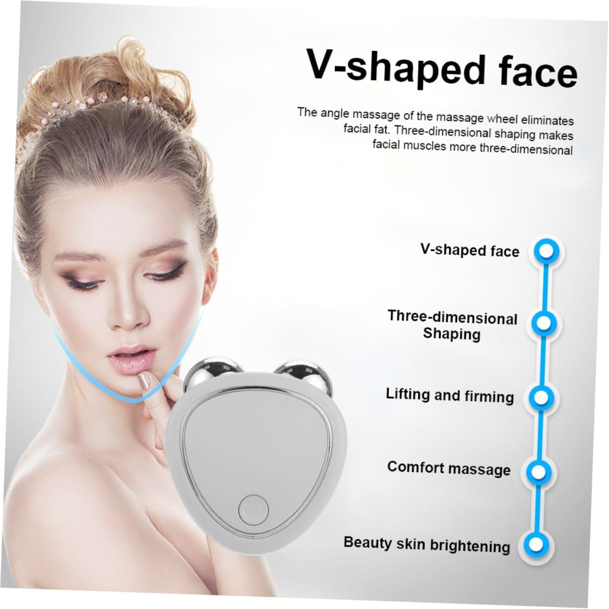 CALLARON Face for Compact Skin Care Tool for Tightening and Lifting Facial Skin to Reduce Puffiness Dark Circles Portable and Lightweight Design