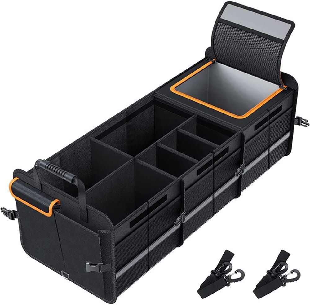 axGear Car Trunk Boot Storage Box Cargo Organizer Collapsible Adjustable Lid for Car SUV