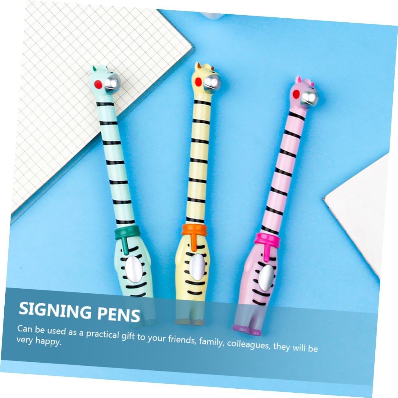 FUNOMOCYA 6 Pack Plastic Ballpoint Pen 0.5mm Smooth Writing Student and Office Essential and Ergonomic Design