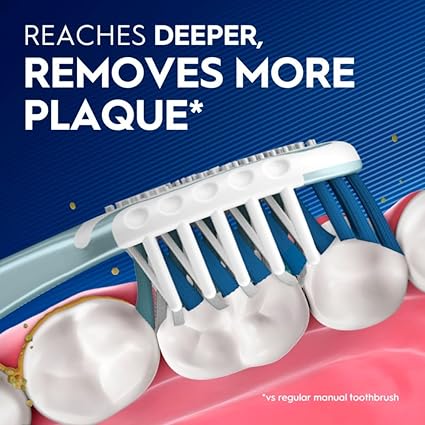 Oral-B Pro Health CrossAction All in One Soft Toothbrushes, Deep Plaque Fighter, Rounded Bristles Gentle on Teeth, Tongue and Cheek Cleaner, Gum Stimulators, 6 Count, Tooth Brush Pack