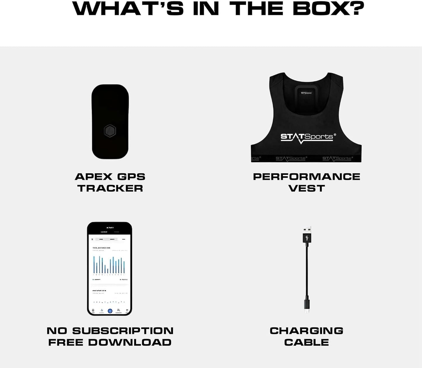 STATSports APEX GPS Soccer Tracker Vest - APEX Athlete Series - Tracks 16 Key Metrics - Sport GPS Vest for Elite Performance Tracking - Sports Activity Trackers Used by Pro Players & Teams, Adult M