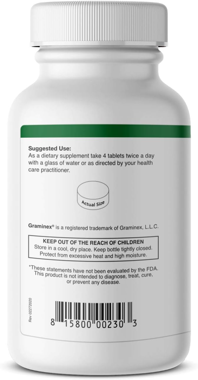 Wheatgrass Tablets - Natural Immunity, Anti-Aging Support, Boosts Energy, Wellness - Amino Acids, Vitamins, Minerals, Antioxidants Greens Superfood Supplement - 240 Non-GMO Tabs