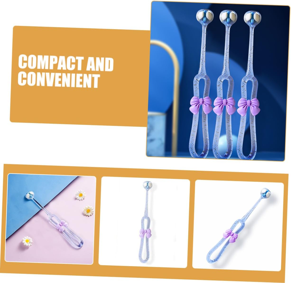 FOYTOKI 3pcs 3-sided Toothbrush: Adult Deeply And Thoroughly To Clean Teeth And Gums Cute Soft Bristle Three Sided Toothbrush Set