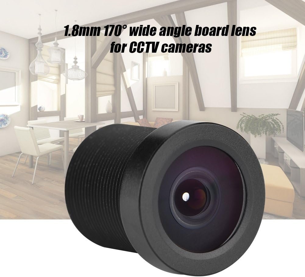 1.8mm 170° Wide Angle 1MP IR Board Lens CCTV for 1/3" and 1/4" CCD Security CCTV Camera, Standard M12x0.5 Thread Mount