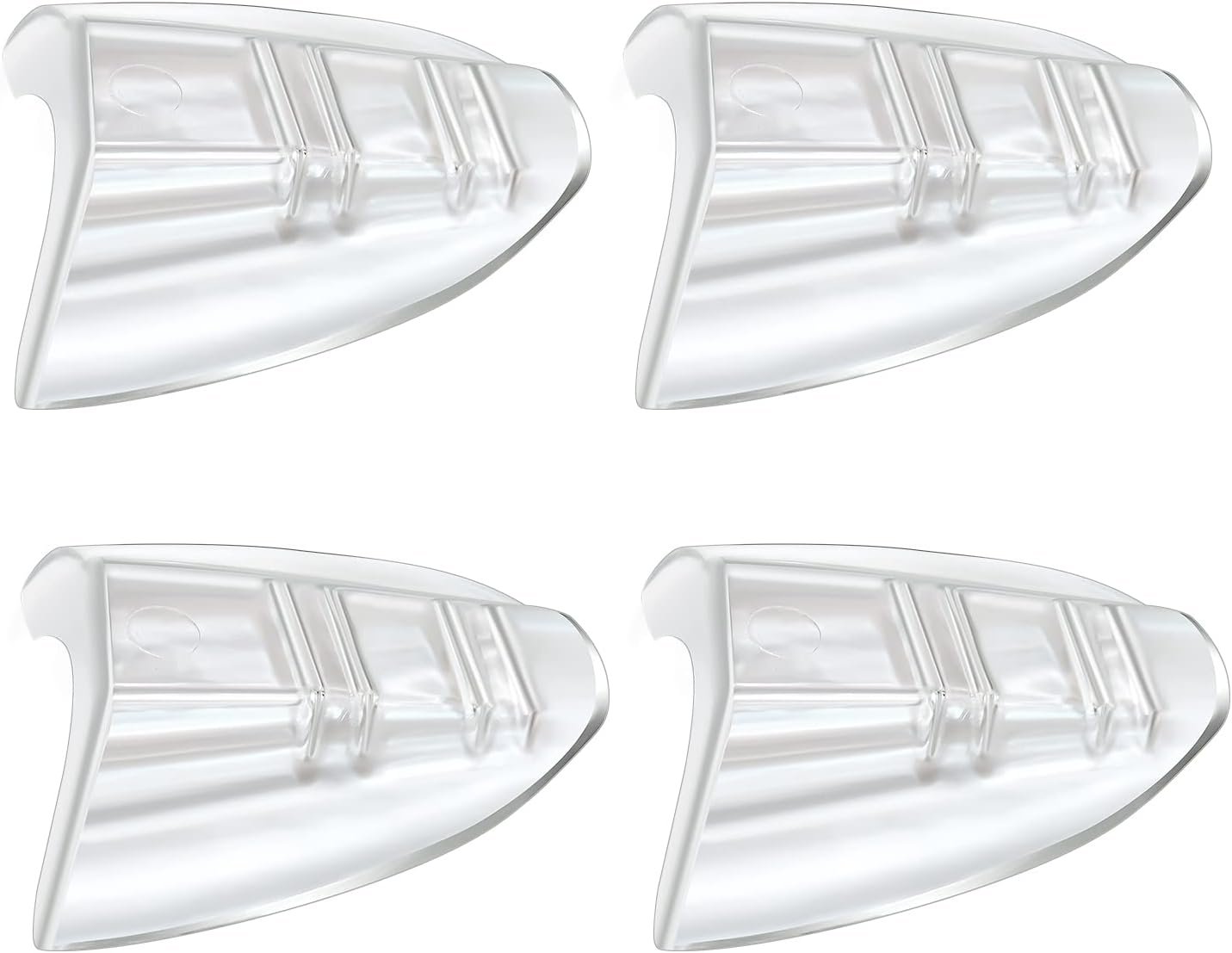 SenZee Glasses Side Shields, 2 Pairs Transparent Glasses Side Protector, Fits Small to Medium Eyeglasses, Easy to Use, Protective