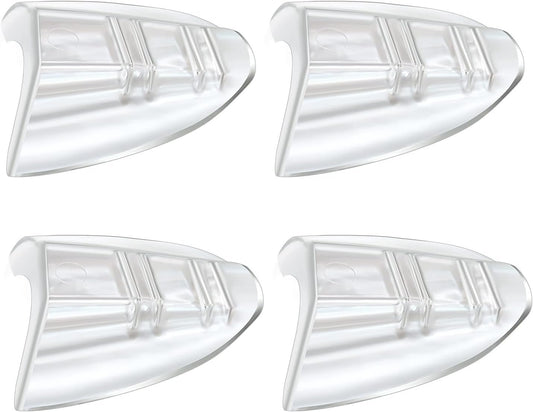 SenZee Glasses Side Shields, 2 Pairs Transparent Glasses Side Protector, Fits Small to Medium Eyeglasses, Easy to Use, Protective