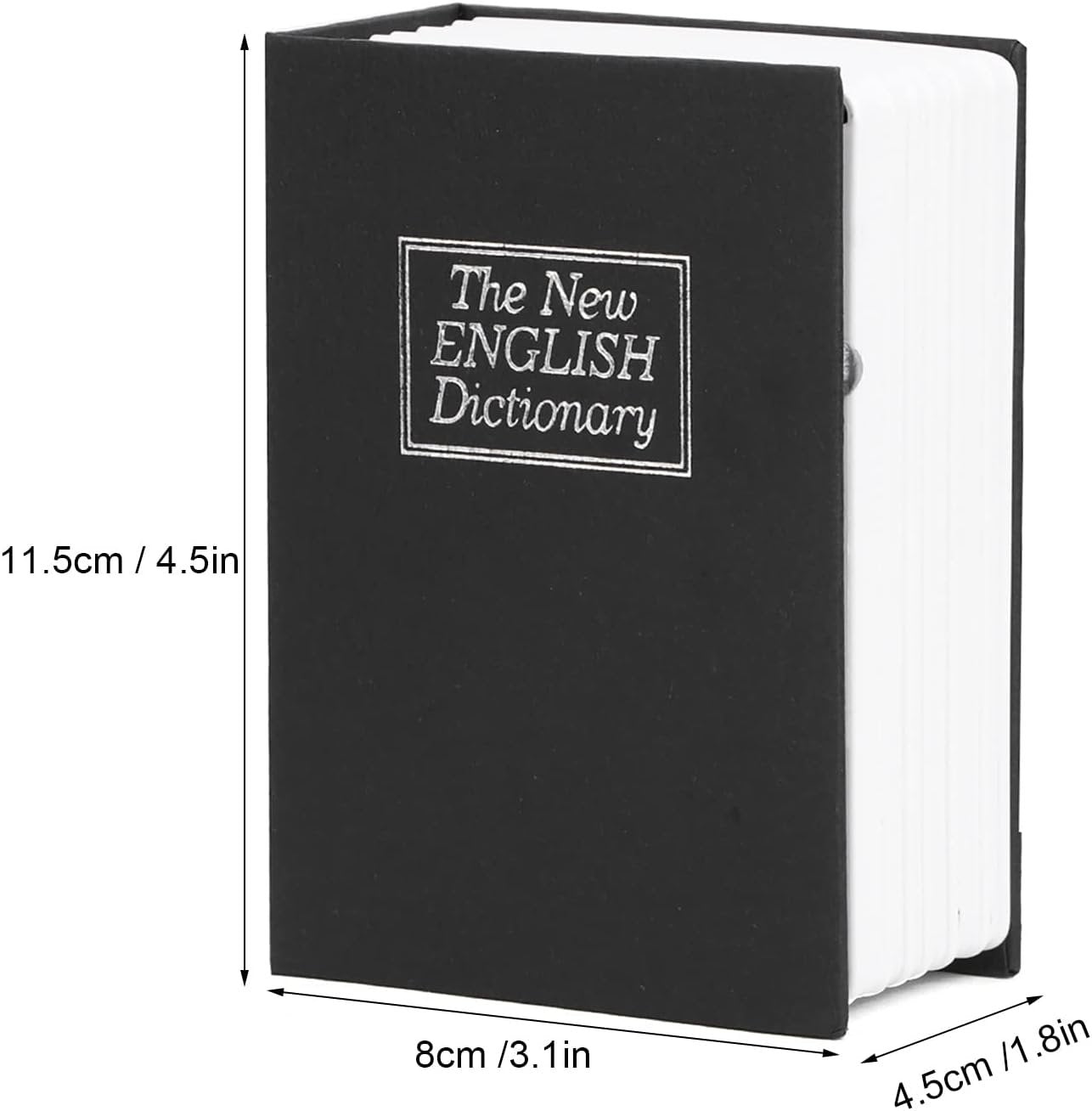 Mini Simulation Book Safe Storage Box Security Lock Case For Money Cash Gioielli con le Chiavi Applicazione Scena di Applicazione Home Office
