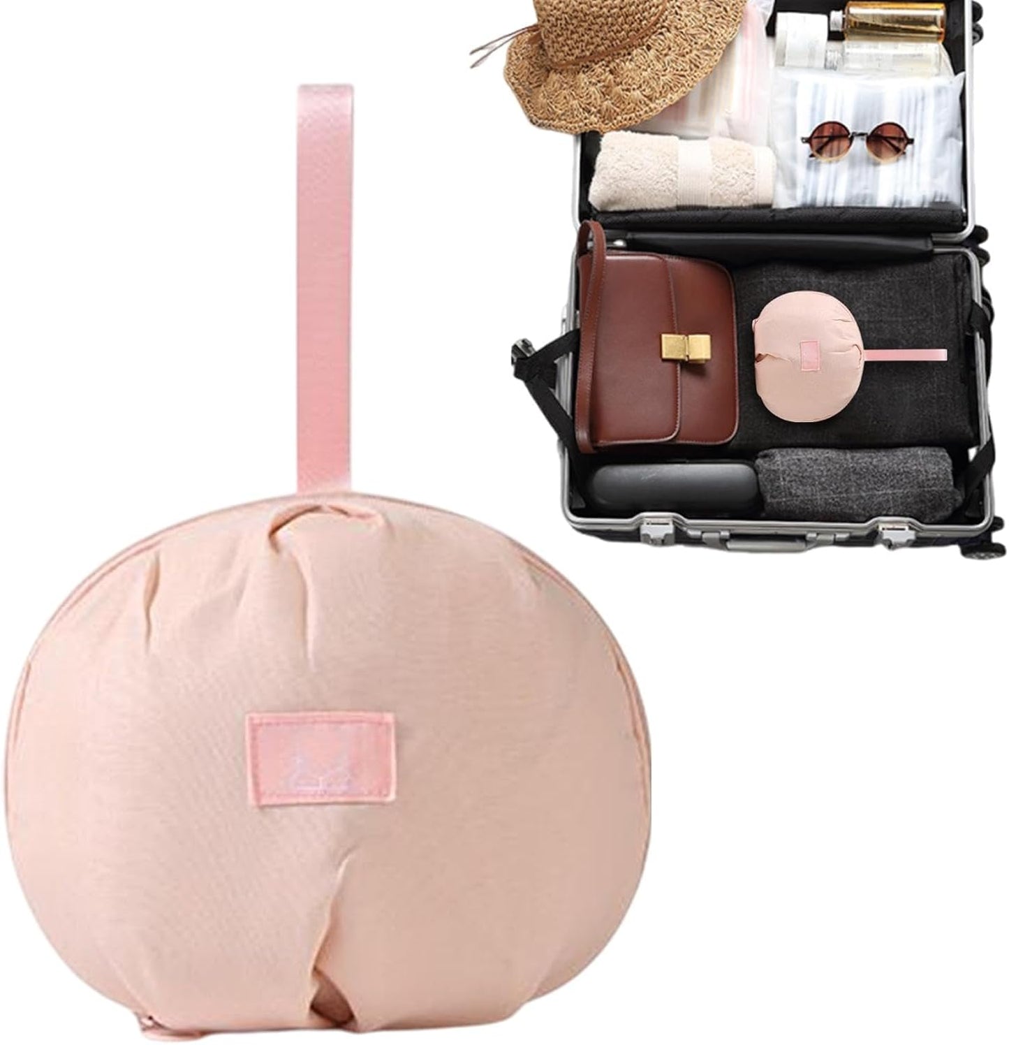Underwear Organizer Travel Bag, Portable Bra Panty Storage Case, Large-Capacity Packing Cube, Waterproof Foldable Design for Travel and Home Organization