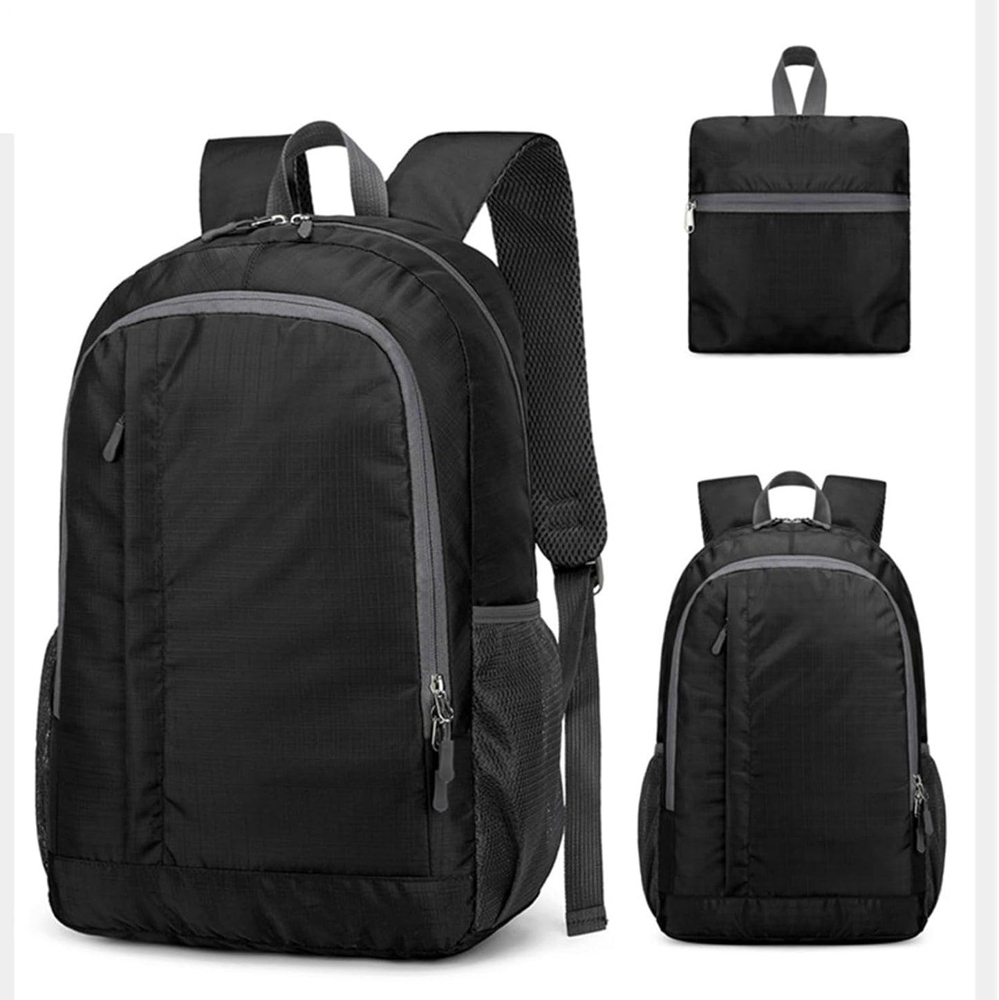 Pzuryhg Daypack Hiking Backpack, Hiking Bag Foldable Backpack, Large, Polyester, 30L Waterproof Lightweight Bags, Outdoor Gear for Men, Women, Camping, Cycling, Sports, 30 x 15 x 46 cm
