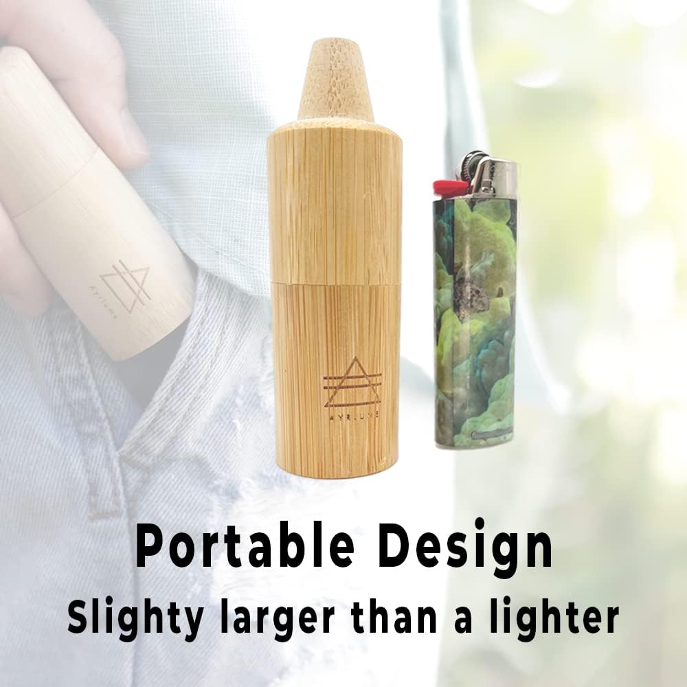 Aroma Spearmint Personal Air Filter 2 Pack - Infused with Essential Oils Spearmint - Odor and Smoke Eliminator