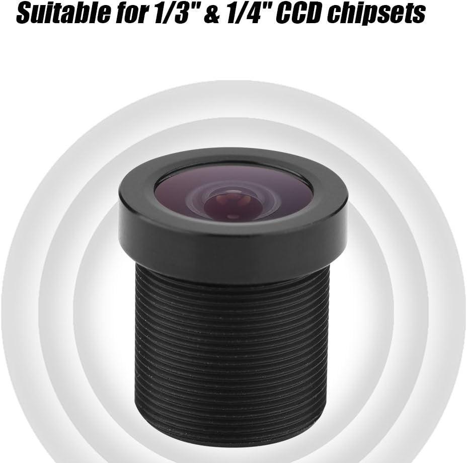 1.8mm 170° Wide Angle 1MP IR Board Lens CCTV for 1/3" and 1/4" CCD Security CCTV Camera, Standard M12x0.5 Thread Mount