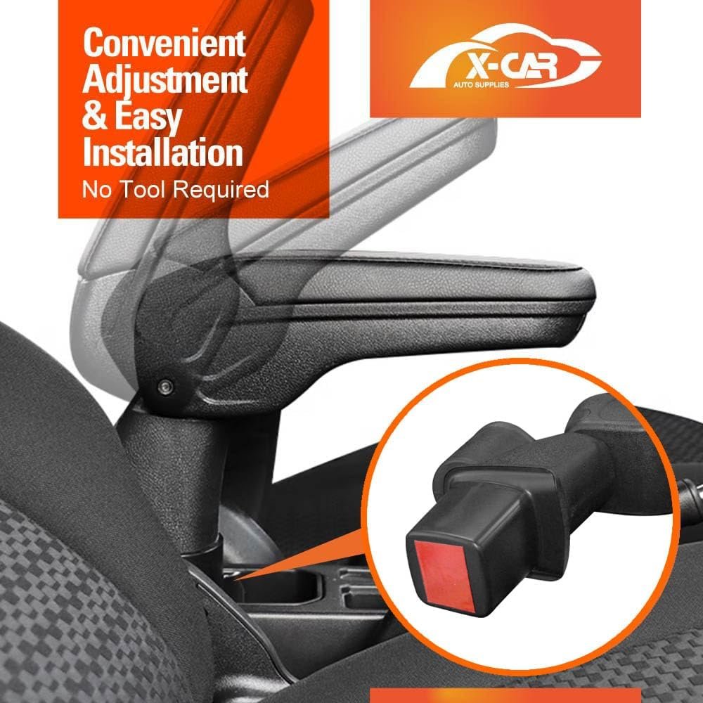 X-CAR Central Armrest Storage Box with Cup Holder for Suzuki Swift 3rd Gen 2017-2024 Arm Rest Car Interior Accessories