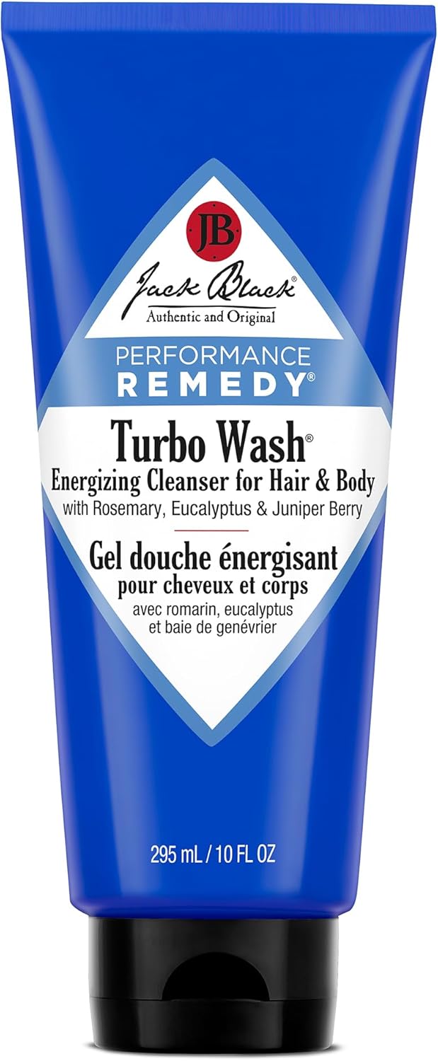 Jack Black Turbo Wash Energizing Cleanser for Hair & Body Mens Hair & Body Wash Set, Mens Cleanser, Facial Body Cleanser