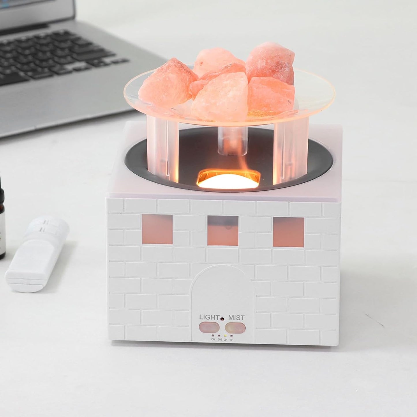 Essential Oil Diffuser, Aromatherapy Diffuser Cool Mist Humidifier Multifunctional Remote Control Air Humidifier Diffusers for Home, Bedroom, Office, Yoga, Timer (US Plug 100-240V)
