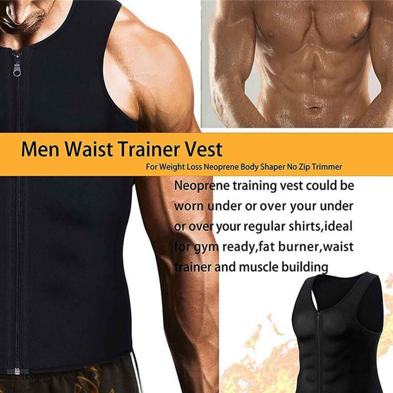 Nano Tech Protection Vest, 2024 New Nano Tech Protection Vest, Zipper Vest Fitness Wear for Men, Gynecomastia Compress Vest, Mens Slimming Body Shaper Vest Compression Shirts, for Exercise Fitness