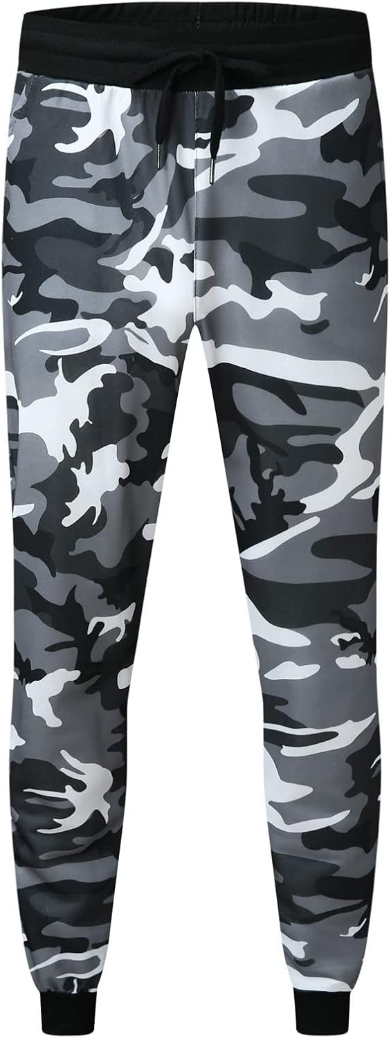 Tech Pant Pantaloni Fitness Casual Shot Uomo Sport Camouflage Jogging Stampa Pantaloni Uomo Pantaloni Running Pant, Grigio, XXL