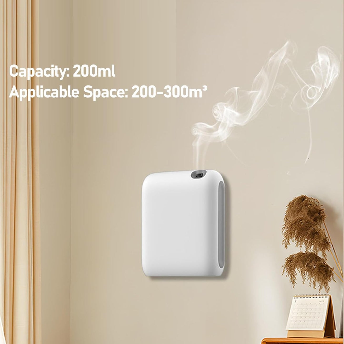 Essential Oil Diffusers for Home, Smart Scent Air Machine for Home, Hotel Collection Diffuser, Waterless Essential Oil Diffuser with Automatic Timing Function APP Control