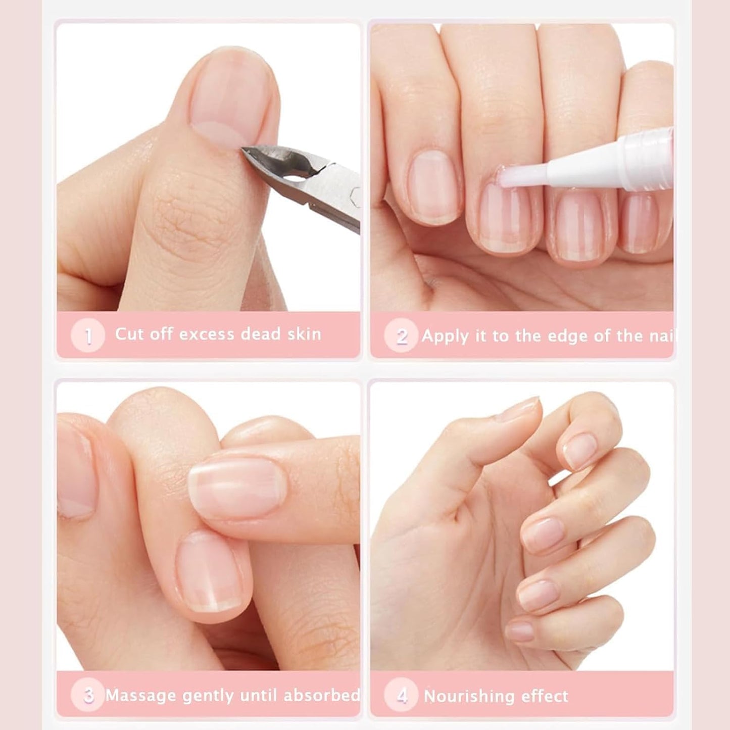 Radiant Nail Growth Oil, Cosmetics Nail Growth Oil, Nail Oil Cuticle Pens, Cuticle Revitalizer for Agnail Nourish Skin Nail Care (5 Pcs)