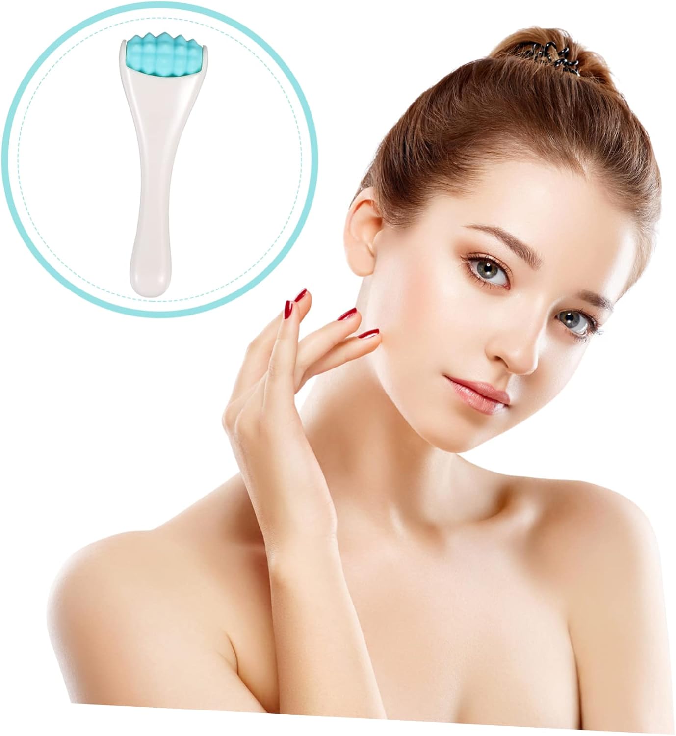 Mikinona 1Pc Facial Eye Massage Tool Anti-wrinkle Eye Massager Facial Massager Eye Care Device Portable Skin PP
