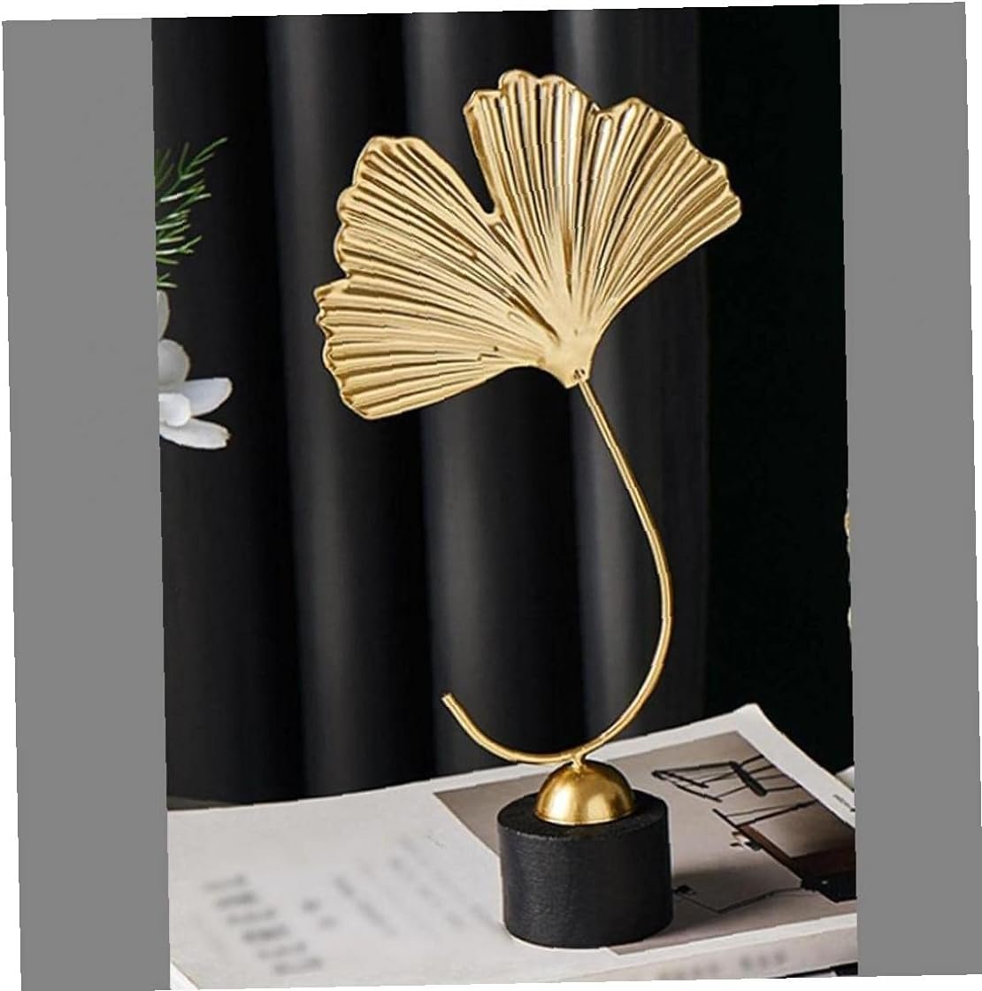 TOSSPER Foglie Statua in Miniatura Decorazione Domestica Moderna Ufficio Accessori per Soggiorno Piecies Oggettistica per Casa Statue Ornamenti
