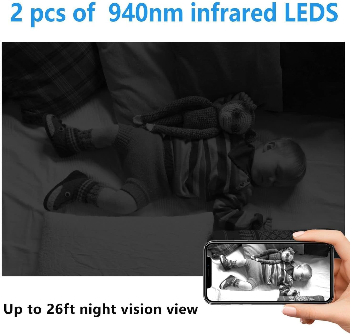 2023New Smallest Wireless WiFi Camera Night Vision,HD1080P Spy Camera,Smart Home Camera,Portable Baby Monitor Camera,Pet Camera with Night Vision,Motion Detection,Cloud Storage for Security with iOS Android APP