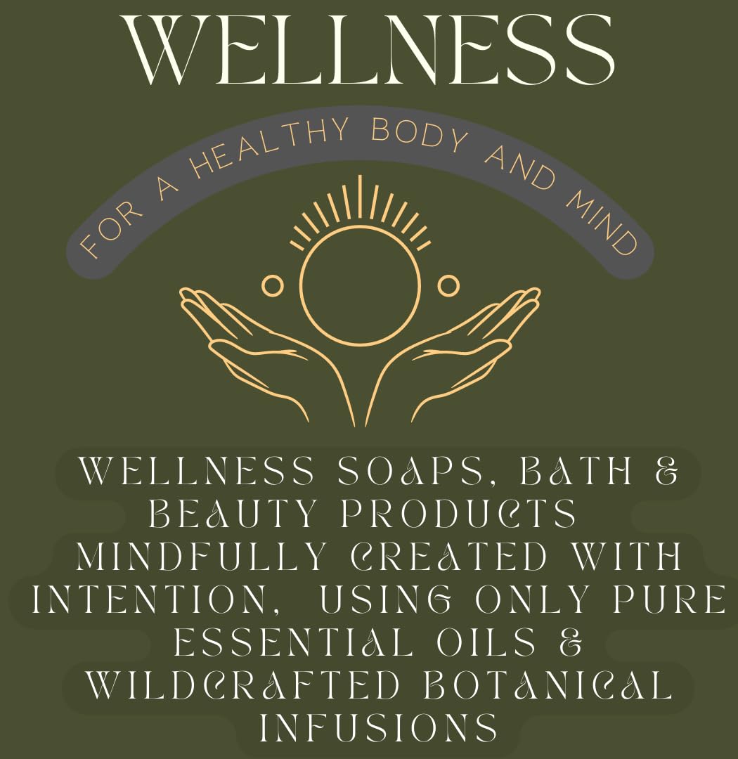 Handmade Goat Milk Soap Giftset- BOGUE No.33 WELLNESS Anti-Aging Blend Revitalizing Rosehip Oil & Essential Oils of Carrot Seed, Sandalwood, Pepper, Frankincense & Myrrh hydrate & smooth skin