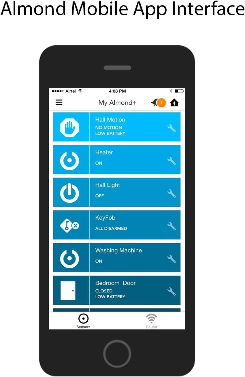 Securifi Almond+ : (3 Minute Setup) Long Range Touchscreen Wireless AC Gigabit Router + Home Automation Hub