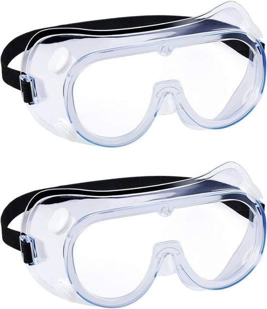 2 Pack Safety Goggles Over Glasses-Perfect for Industrial,Work,Construction,Shooting