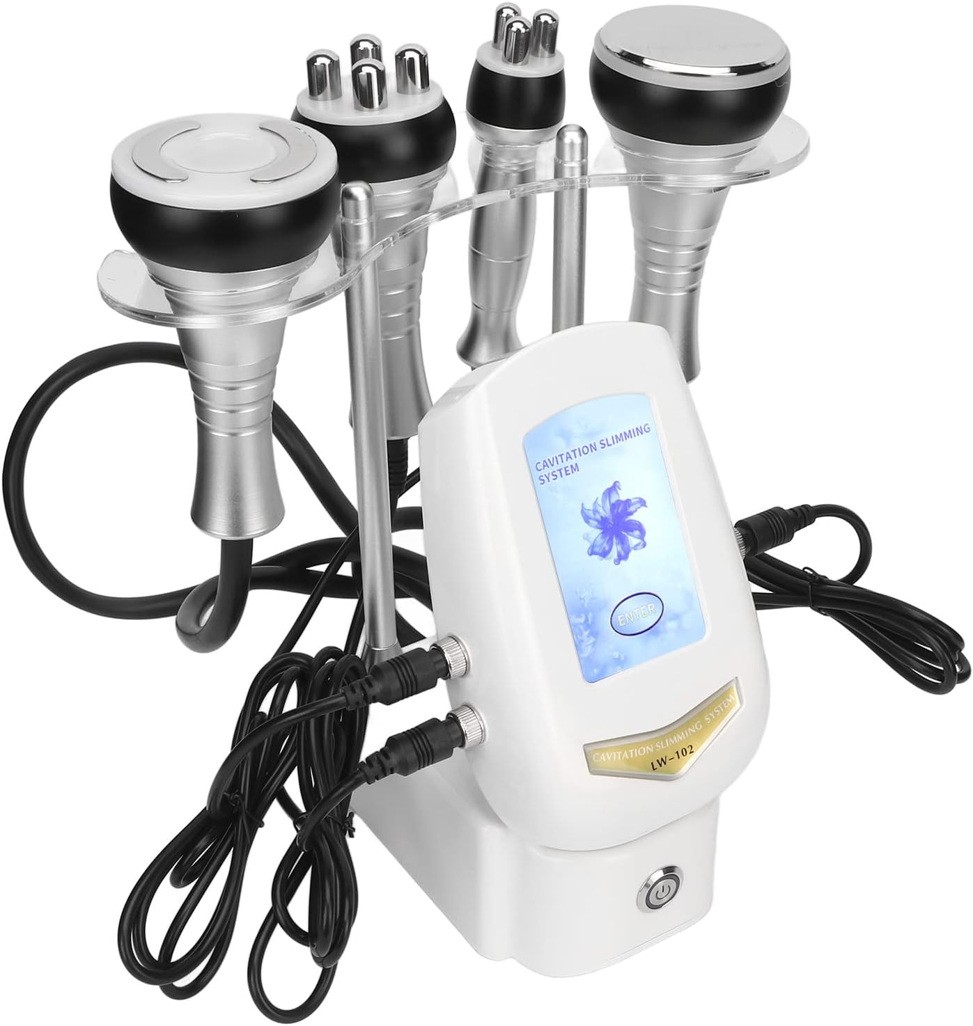 Cavitation Machine, 100-240V Cavitation Slimming Device 4 In 1 40K Fat Burning Machine Body Slimming Vacuum Machine Skin Care Adjustable Colorful Touch Screen for Arm