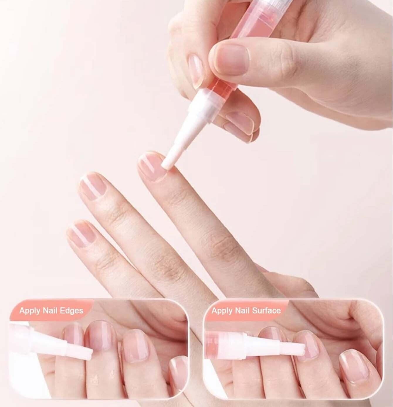 Radiant Nail Growth Oil, Cosmetics Nail Growth Oil, Nail Oil Cuticle Pens, Cuticle Revitalizer for Agnail Nourish Skin Nail Care (5 Pcs)