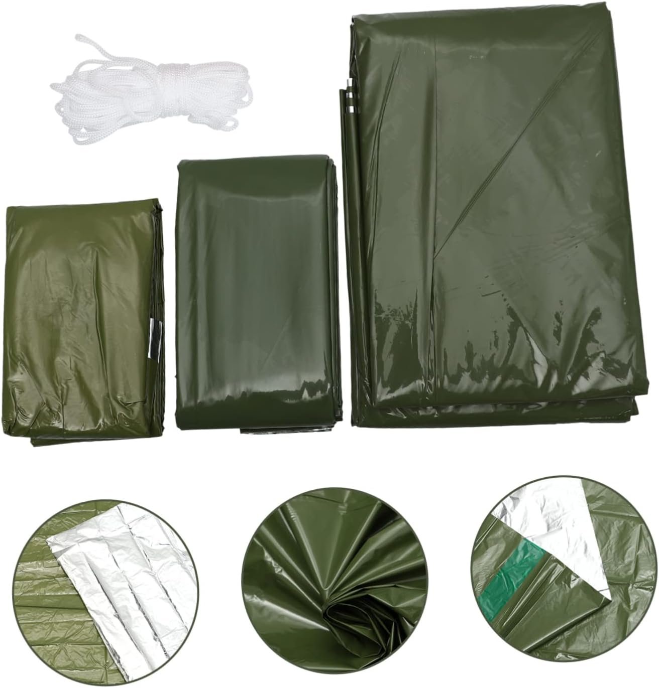 Emergency Tent Set Emergency Tent Survival Sleeping Sack Outdoor Sleeping Blanket Camping Sleeping Blanket Camping Tents Travel Tool Pe Tear-Resistant Material